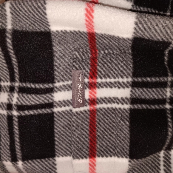 Mens eddie bauer plaid long  sleeve button down shirt Multicolor xl flannel - Picture 6 of 7